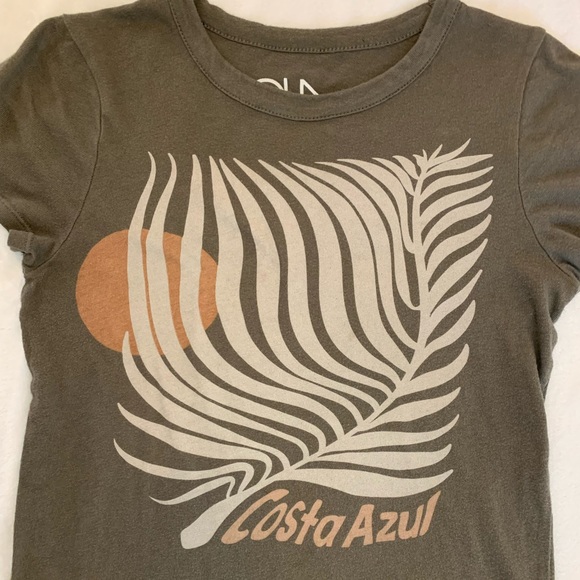 Chaser Costa Azul Tee Olive Green Size Small - Picture 8 of 16